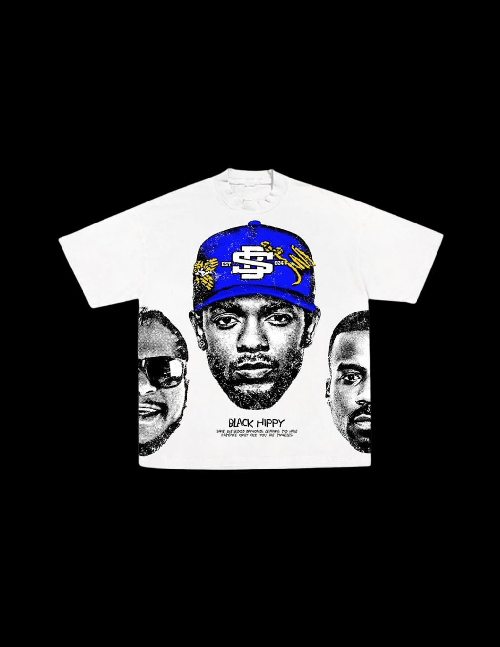 BLACK HIPPY TEE